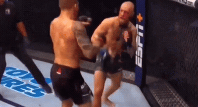 Two Men Fighting In Boxing Ring ESPN GIF