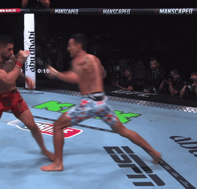 Two Men Fighting In Boxing Ring ESPN GIF