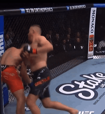 Two Men Fighting In Boxing Ring Monaco GIF