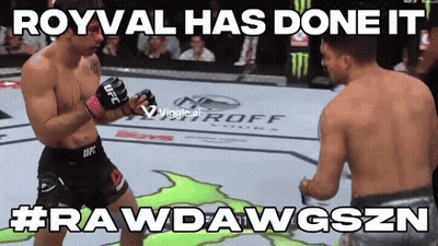Two Men Fighting In Boxing Ring Royval Has Done It GIF