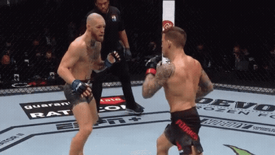 Two Men Fighting In Boxing Ring Saying Guarana GIF