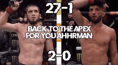 Two Men Fighting In Boxing Ring Saying Ilia Too Small For Lightweight Brotha GIF