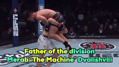 Two Men Fighting In Boxing Ring Saying You Have To Be Man First GIF