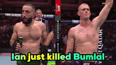 Two Men Fighting In Boxing Ring UFC 0:54 GIF