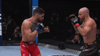 Two Men Fighting In Boxing Ring With Bud Light Banner GIF