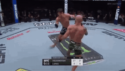 Two Men Fighting In Boxing Ring With Bud Light Banner GIF