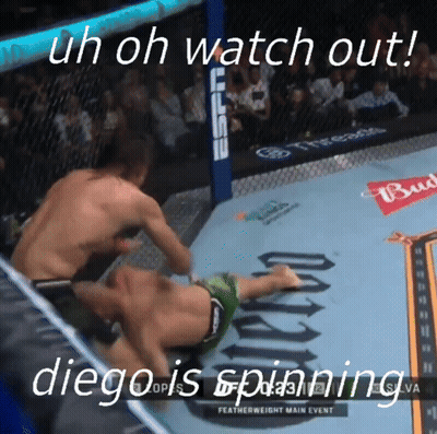 Two Men Fighting In Boxing Ring With Budweiser Banner GIF