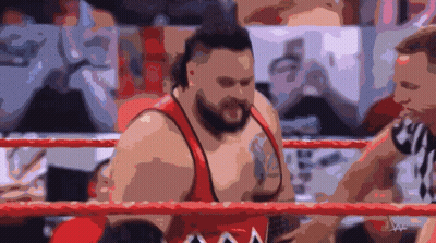 Two Men Fighting In Boxing Ring With Wonderbread Banger Text GIF