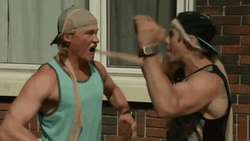 Two Men Fighting In Front Of Window GIF