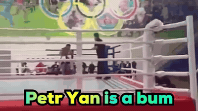 Two Men Fighting In Ring How The TikTok Rizz Party Does These Soy Paleonerds GIF