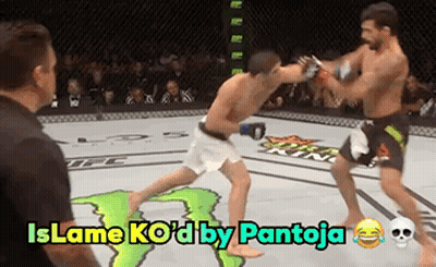 Two Men Fighting In Ring With Islame Ko D GIF