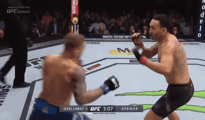 Two Men Fighting In UFC Ring GIF