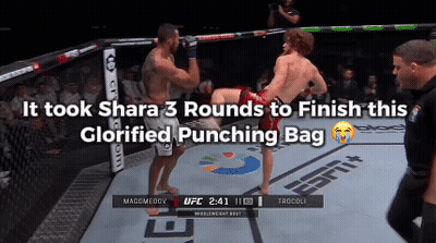 Two Men Fighting Shara 3 Rounds Glorified Punching Bag GIF