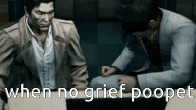 Two Men Gaming Saying When No Grief Poopet GIF