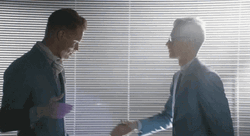 Two Men Having A Deal GIF