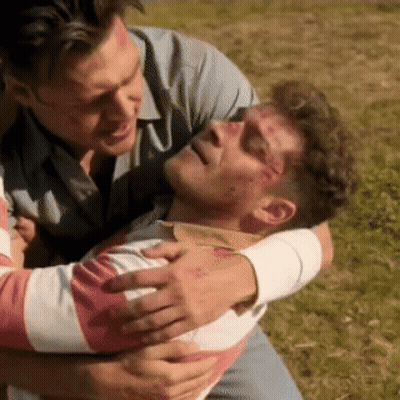 Two Men Hugging GIF