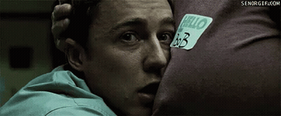 Two Men Hugging With Hello WB Sticker GIF