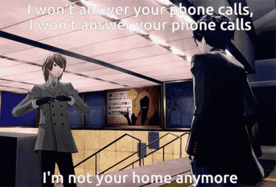 Two Men: I Won't Answer Your Phone Calls GIF