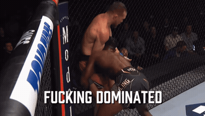 Two Men In A Cage Saying Fucking Dominated GIF