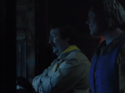 Two Men In A Dark Room With The Words And That 'D Be Fair Enough Mate Below Them GIF