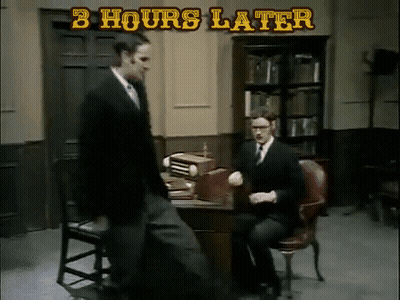 Two Men In A Room 3 Hours Later GIF