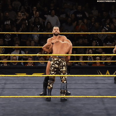Two Men In A Wrestling Ring With The Words Choccy Wrestling On The Bottom Right GIF