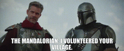 Two Men In Armor Talking GIF