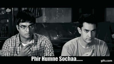 Two Men In Black And White Photo One With Glasses GIF