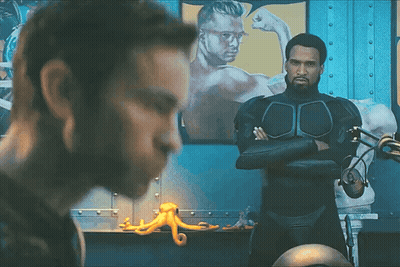 Two Men In Black Suits GIF