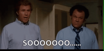 Two Men In Blue Shirts Saying Soooooo GIF