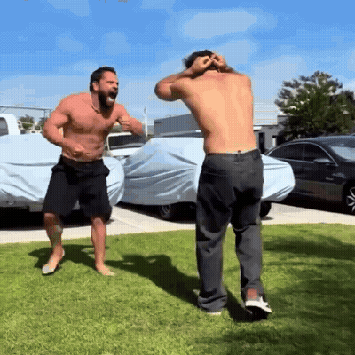 Two Men In Boxing Ring Arman Just Isn't That Good GIF