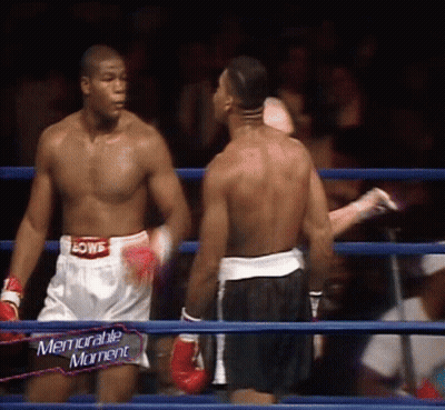 Two Men In Boxing Ring Memorable Moment GIF