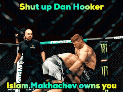 Two Men In Boxing Ring Shut Up Dan Hooker GIF