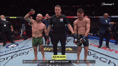Two Men In Boxing Ring UFC Official Decision GIF