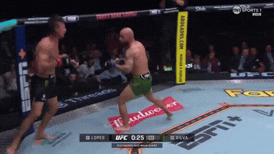 Two Men In Boxing Ring With Budweiser Sign GIF