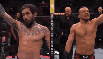 Two Men In Boxing Ring With UFC GIF
