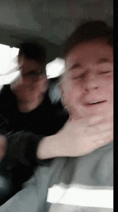 Two Men In Car GIF
