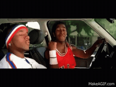 Two Men In Car Jersey With T GIF