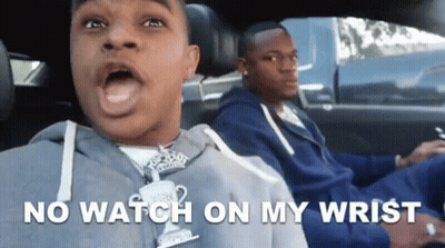 Two Men In Car No Watch On Wrist GIF