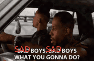 Two Men In Car Sad Boys Sad Boys What You Gonna Do GIF