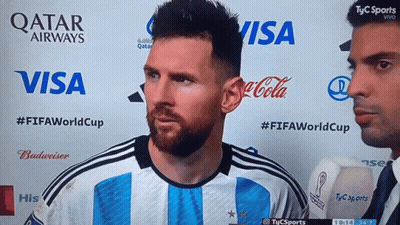 Two Men In Front Of Wall With Visa And Coca Cola GIF
