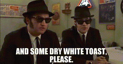 Two Men In Hats And Sunglasses In Diner GIF