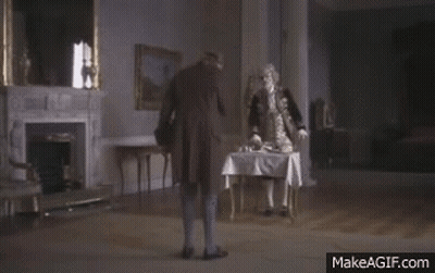 Two Men In Historical Costumes GIF