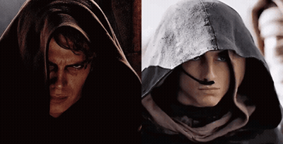 Two Men In Hoods Close Up GIF