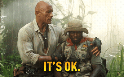 Two Men In Jungle Saying It's Ok GIF