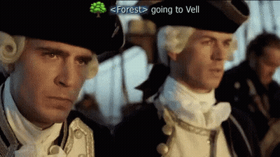 Two Men In Military Uniforms Forest Going To Vell GIF