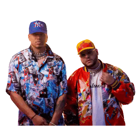 Two Men In NY Hats Sticker