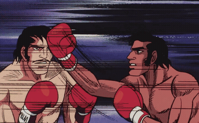 Two Men in Red Boxing Gloves With Letter W