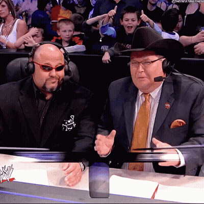 Two Men In Suits And Cowboy Hats In Front Of Screen Saying The Next Thing GIF