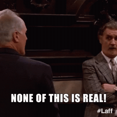 Two Men In Suits And Ties Standing Together GIF